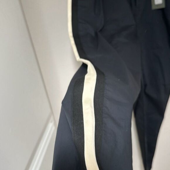 NWT All Saints‎ Mens Black Wide Tapered Fit Elastic Waist Pismo Trouser Size 34 - Picture 6 of 13